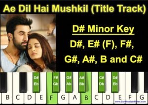 Ae Dil Hai Mushkil - Title Track - Piano Notes and Chords