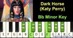 Dark Horse by Katy Perry Piano Notes and Chords