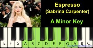 Espresso by Sabrina Carpenter Piano Notes and Chords