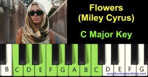 Flowers by Miley Cyrus Piano Notes and Chords