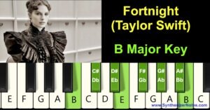 Fortnight by Taylor Swift Piano Notes and Chords