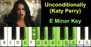 Unconditionally by Katy Perry Piano Notes and Chords